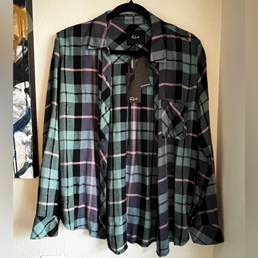 Rails Plaid Button Down
